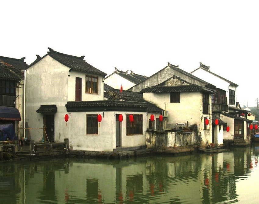 【 中国古建之 · 江南民居 】--- " 江南的建筑房屋外部的木构部分用