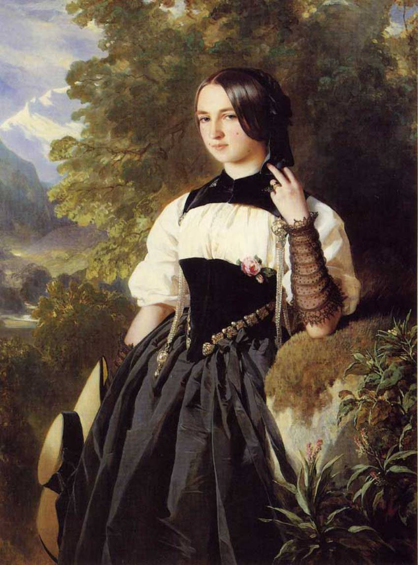 弗朗兹·克萨韦尔·温特哈尔特 franz xaver winterhalter(1805-1873)