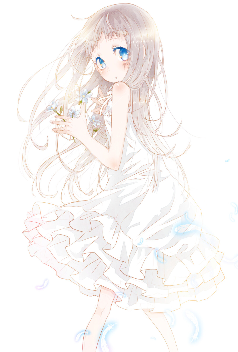 未闻花名 面码 本间芽衣子 pixiv 手绘 壁纸 插画 动漫 二次元 美少女