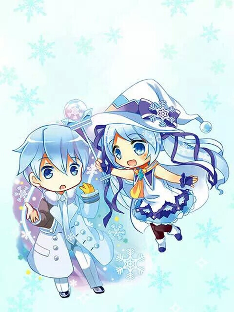 冰葱 初音mikucp始音kaito q版头像
