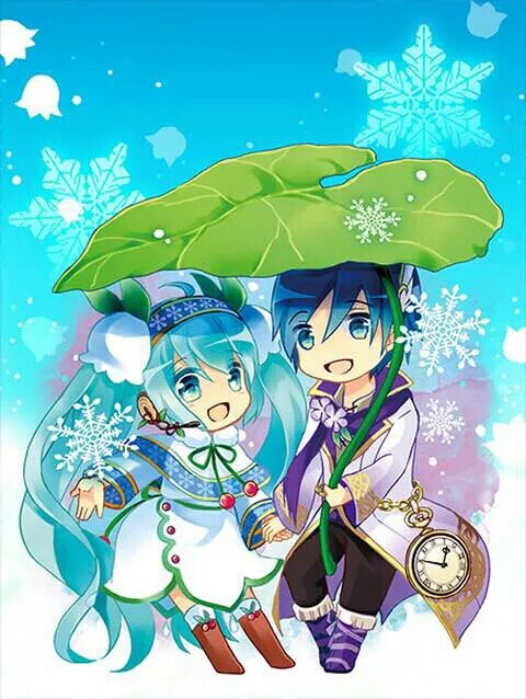 冰葱 初音mikucp始音kaito q版头像