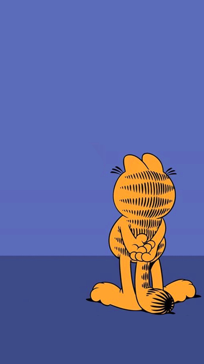 Iphone5 Iphone6 Iphone6 Plus Wallpaper Wechat 微信背景壁纸锁屏待机主题桌面可爱加菲猫garfield 堆糖 美图壁纸兴趣社区