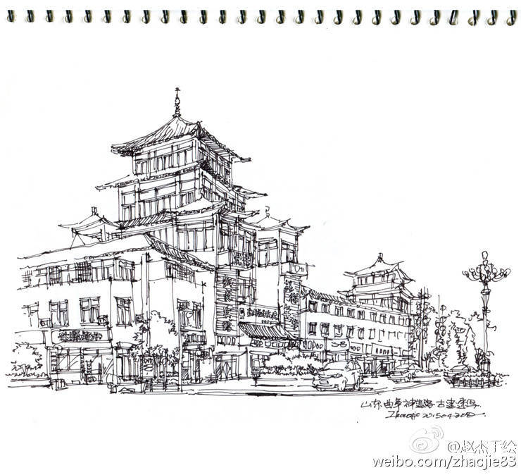cn/idxqra @带上速写本去旅行 @建筑与绘画 @建筑评话[/cp]