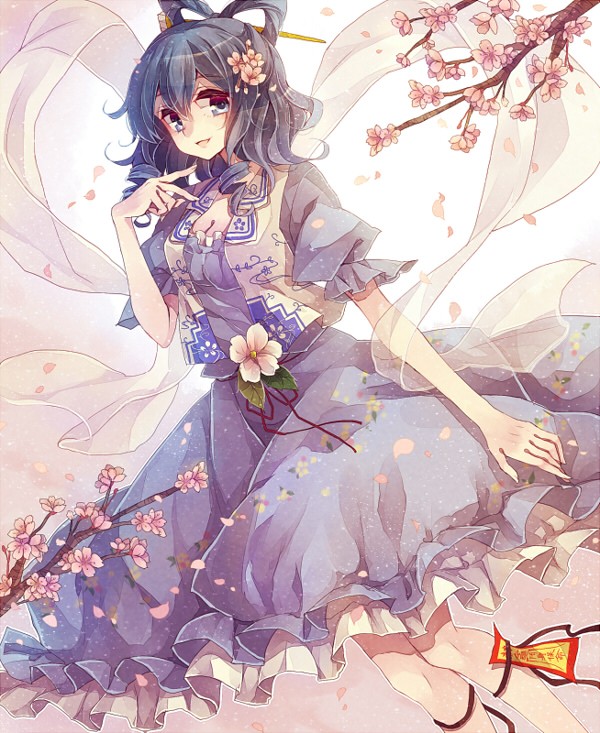 洛天依 超唯美 二次元 插画 手绘