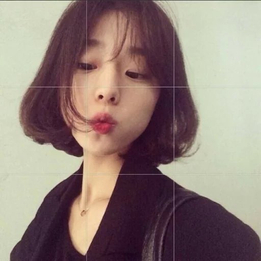 女生头像 短发 红唇