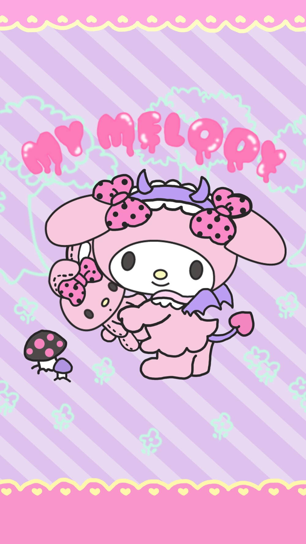 sanrio手机壁纸 三丽鸥壁纸 melody手机壁纸 美乐蒂壁纸 双子星壁纸