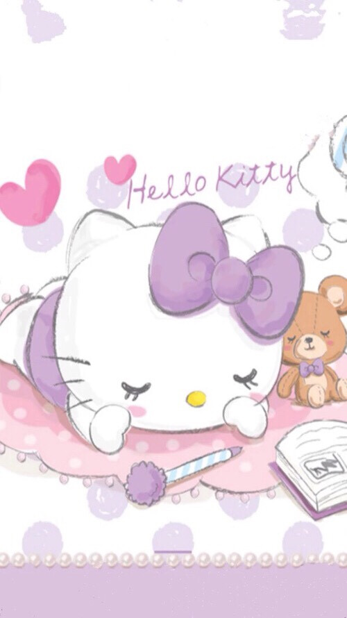 Hello Kitty 可爱 壁纸 背景 Wallpaper 锁屏 手机壁纸 堆糖 美图壁纸兴趣社区