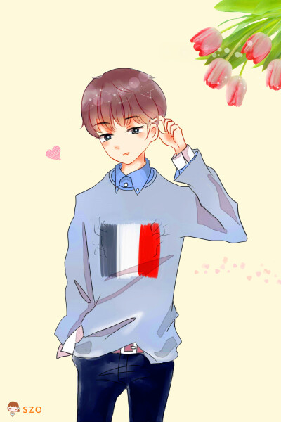 王俊凯#tfboys王俊凯#tfboys 饭绘图 cr:szo王巨可爱520