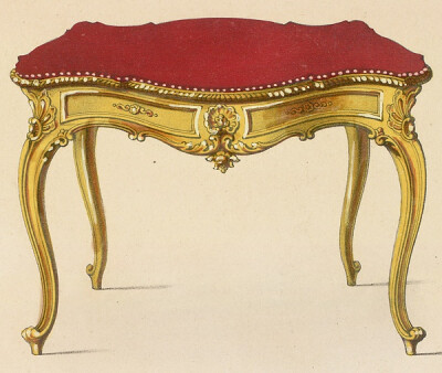 1839-1935法国王室家具手绘图录.