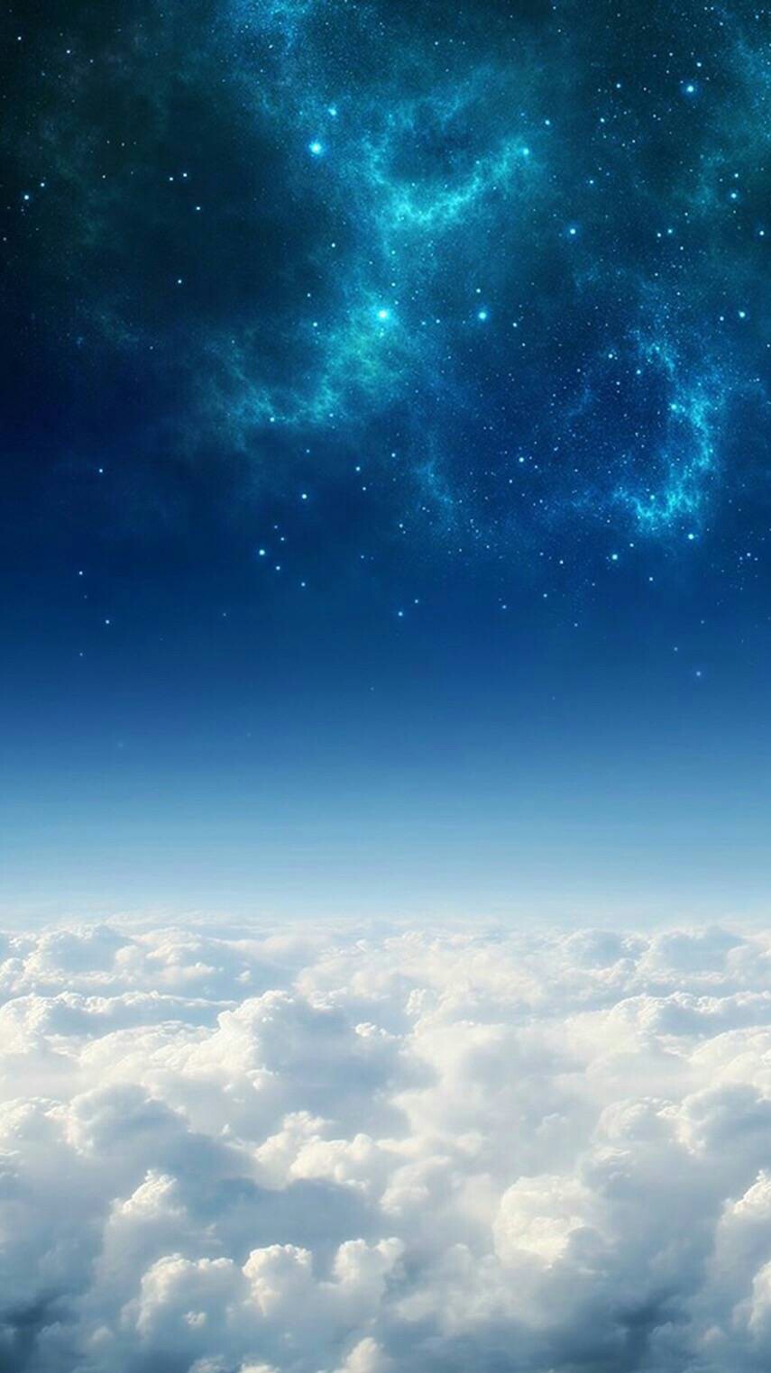 场景 壁纸 二次元 星光 夜空 梦幻 云