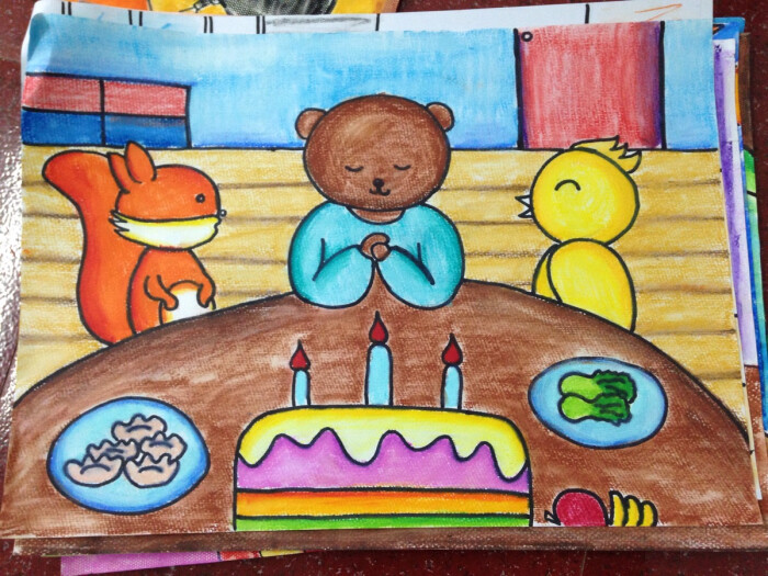 儿童画 生日会