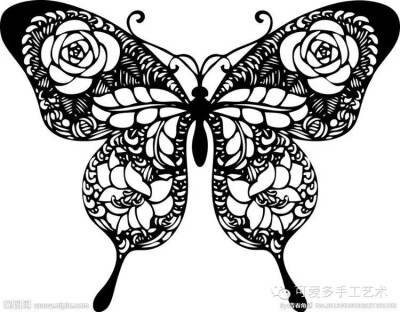 美丽的蝴蝶剪纸作品欣赏