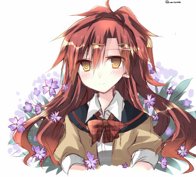 p站 二次元 插画 少女 动漫 恶魔之谜 寒河江春纪 画师:藤原のあ id=