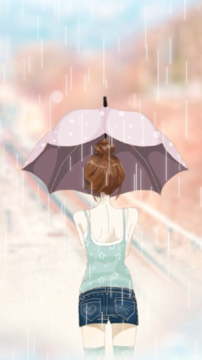 插画手绘#背影
