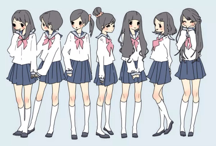 女高中生 jk 少女 小清新 温馨 治愈 萌 二次元 高清