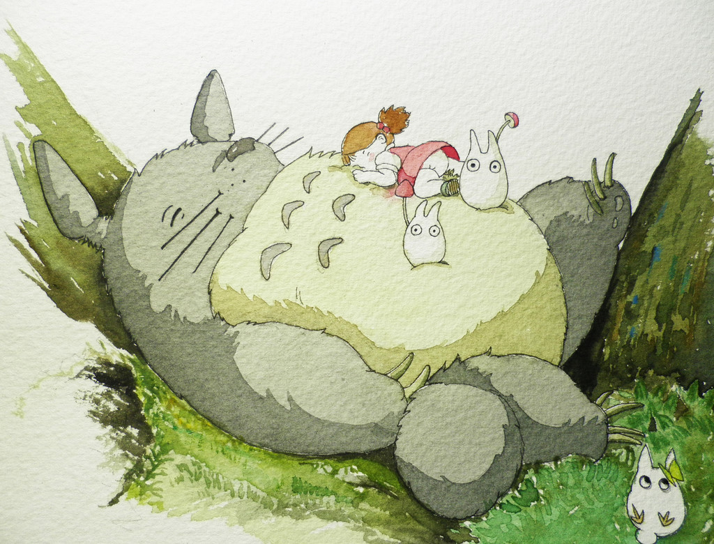 宫崎骏 龙猫 插画 壁纸 - 堆糖，美图壁纸兴趣社区