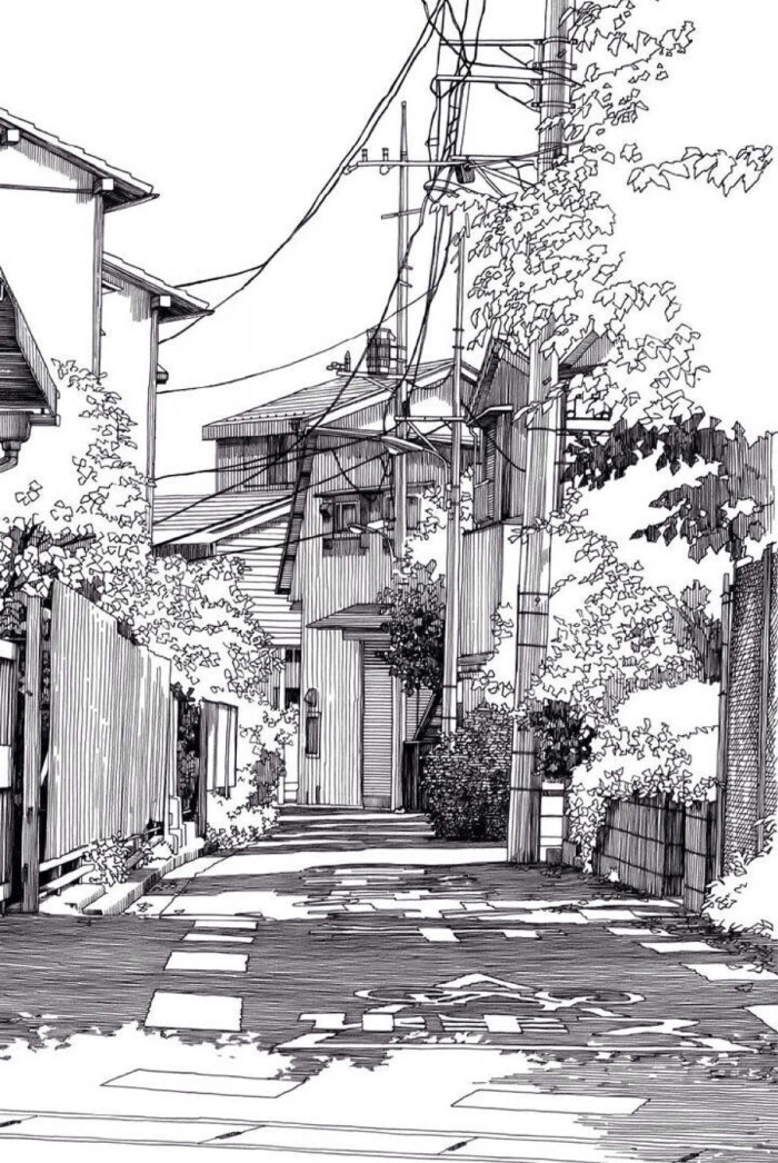 建筑速写手绘