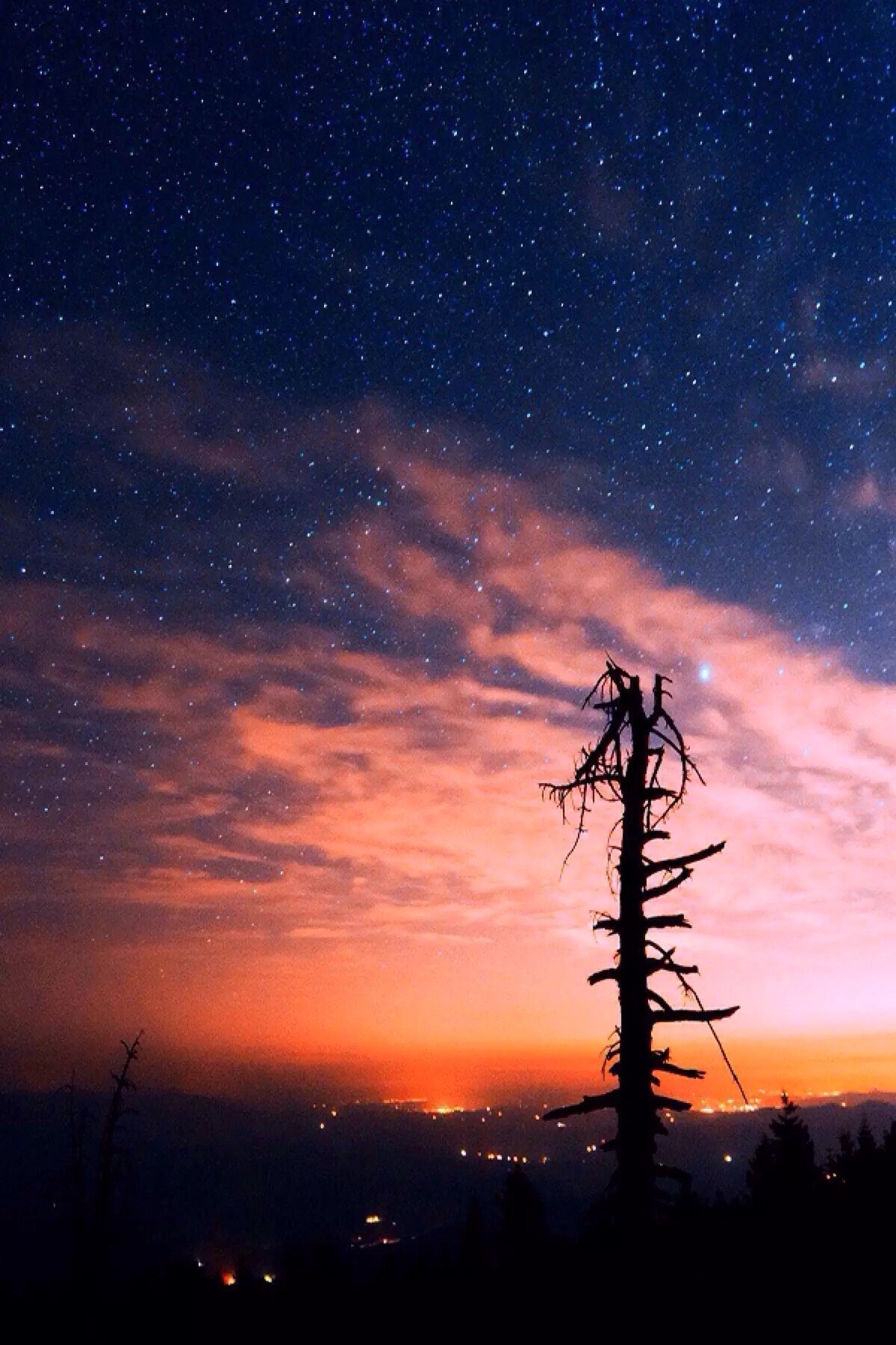 唯美星空 夜景 夜空 星光 自然风景 iphone手机壁纸 唯美壁纸 锁屏