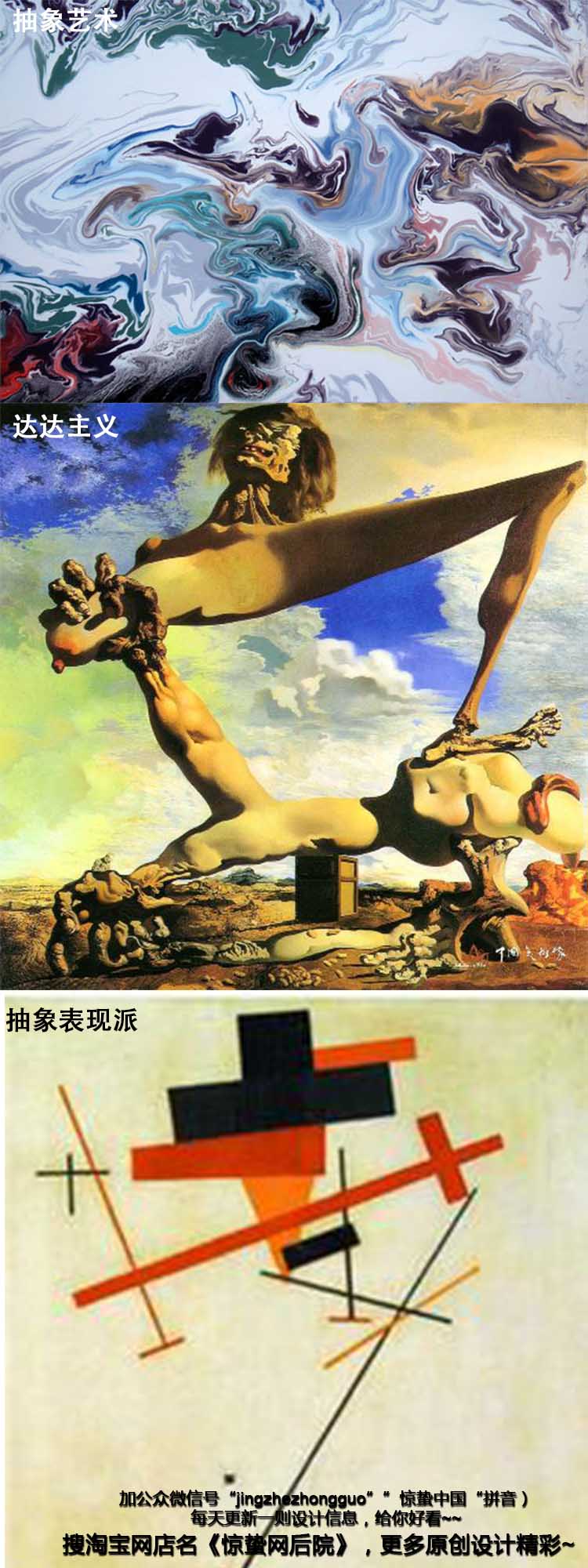 对画派进行了更多详细的学派风流:现代艺术·立体主义·表现主义