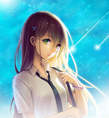 一起去看流星雨水粉