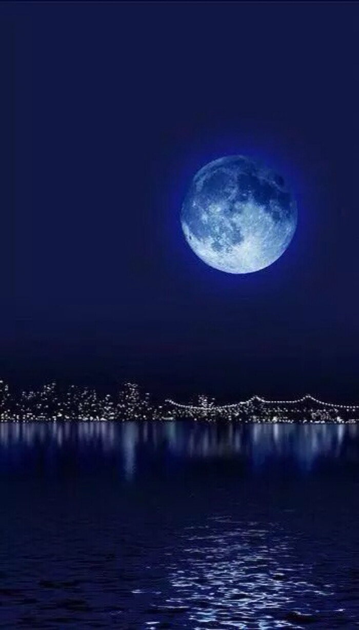 唯美夜景夜空月光明月自然风景iphone手机壁纸唯美壁纸锁屏