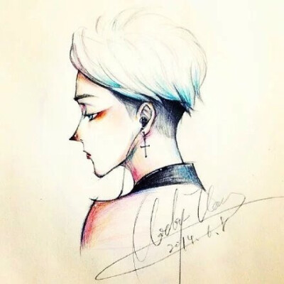 g-dragon 权志龙 gd#手绘系列图 cr:lgoo