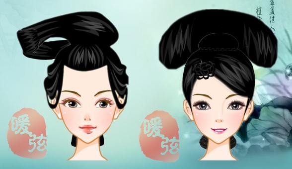 中国风古代女子发型