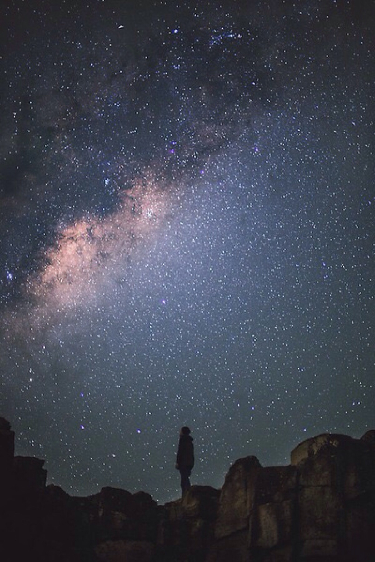 唯美星空 夜景 夜空 星光 自然风景 iphone手机壁纸 唯美壁纸 锁屏