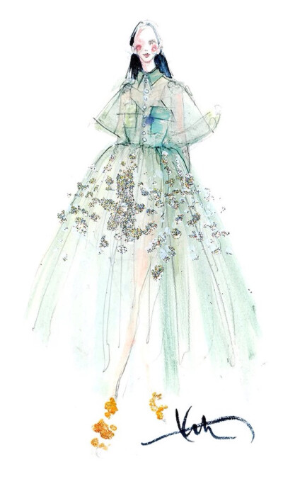 服装 设计 手绘 礼服 素描 手稿 铅笔画 设计图 婚纱 唯美 草稿 草图