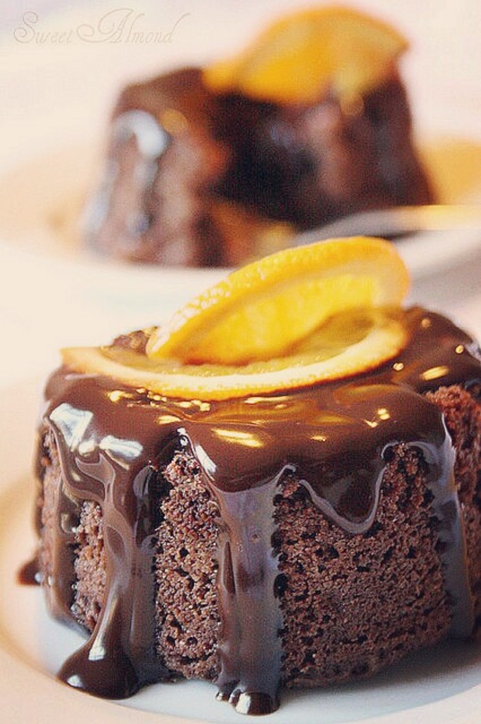 柠檬巧克力淋浆蛋糕