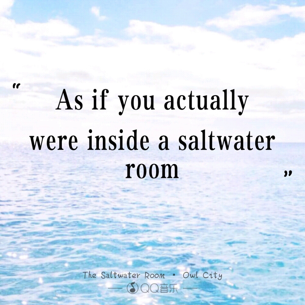 《the saltwater room 》