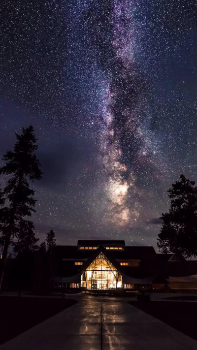 点赞 评论 唯美星空 夜景 夜空 星光 自然风景 iphone手机壁纸