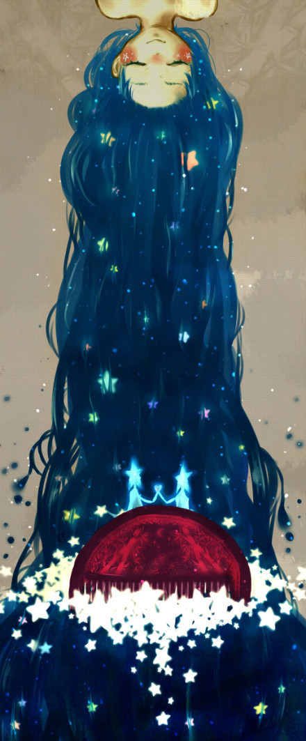 森系 手绘 水彩 涂鸦 星空 唯美 意境 背景 二次元 小清新 治愈系