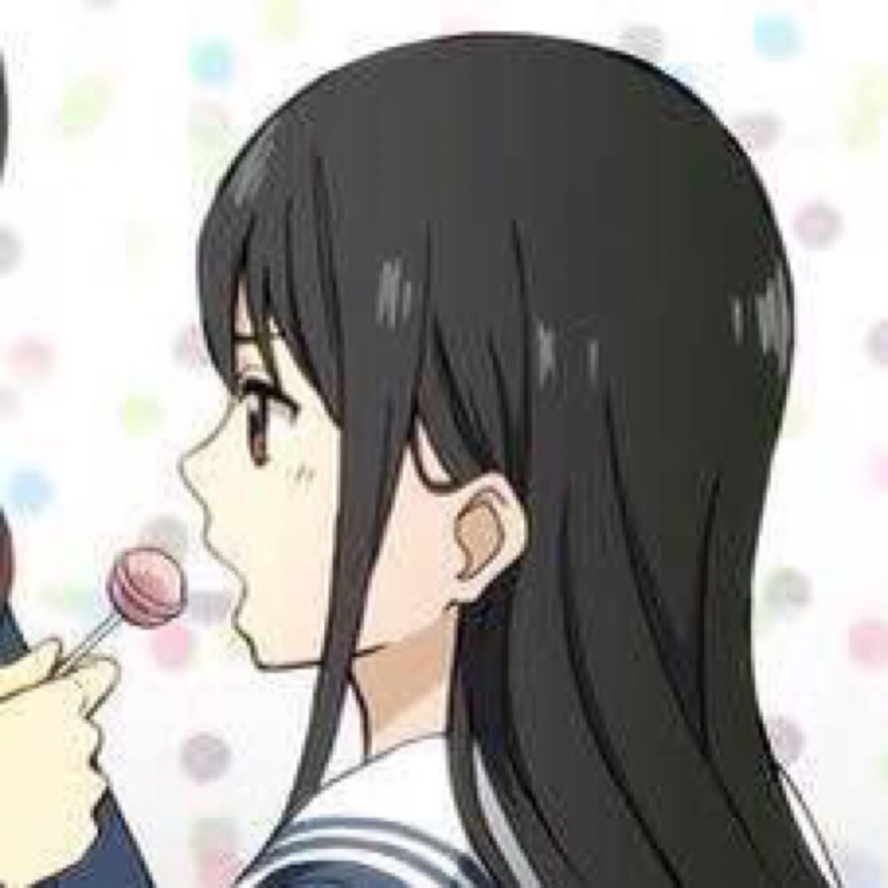 情侣头像,动漫二次元呆萌少女.