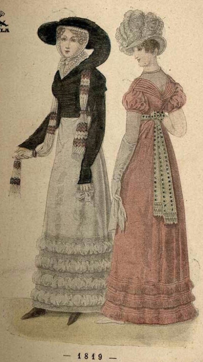 19世纪初欧洲服饰
