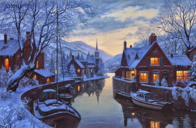 【俄罗斯画家 evgeny lushpin 俄罗斯夜景超写实画作】他于1966年11月