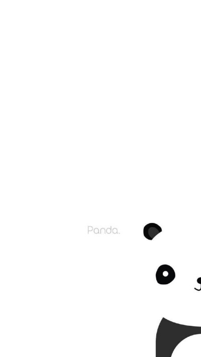 熊猫 可爱 简约 聊天背景 手机壁纸