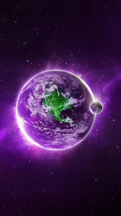 紫色的地球