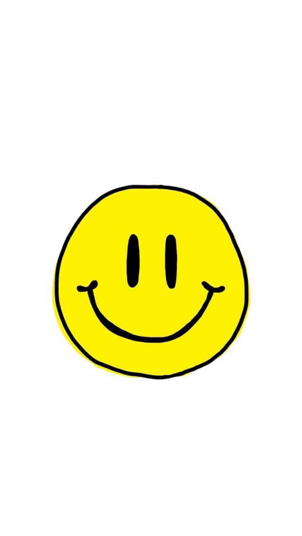 笑脸 黑色 白色 黄色 个性 手绘 插画 壁纸 锁屏 键盘 背景 头像