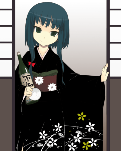 樱花 少女 和服