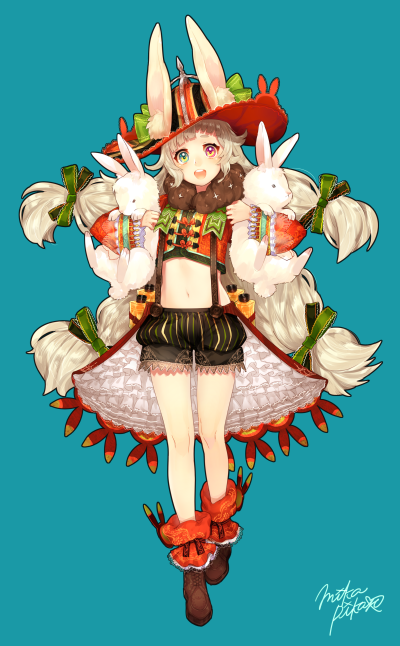 Rabbit】插画 兔儿娘 设计 萌系 少女 动漫壁纸 二次元/侵删 0 20 世