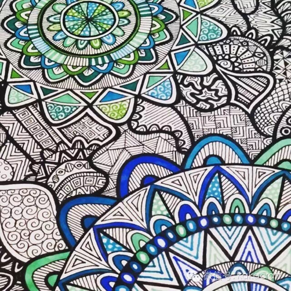 禅绕画爱好者的作品 自用