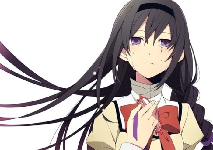 魔法少女小圆 晓美焰 动漫 二次元 少女 哭泣 泪