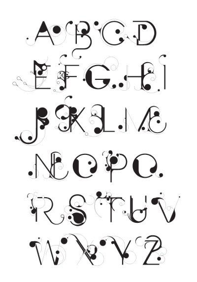 26个字母 字体设计