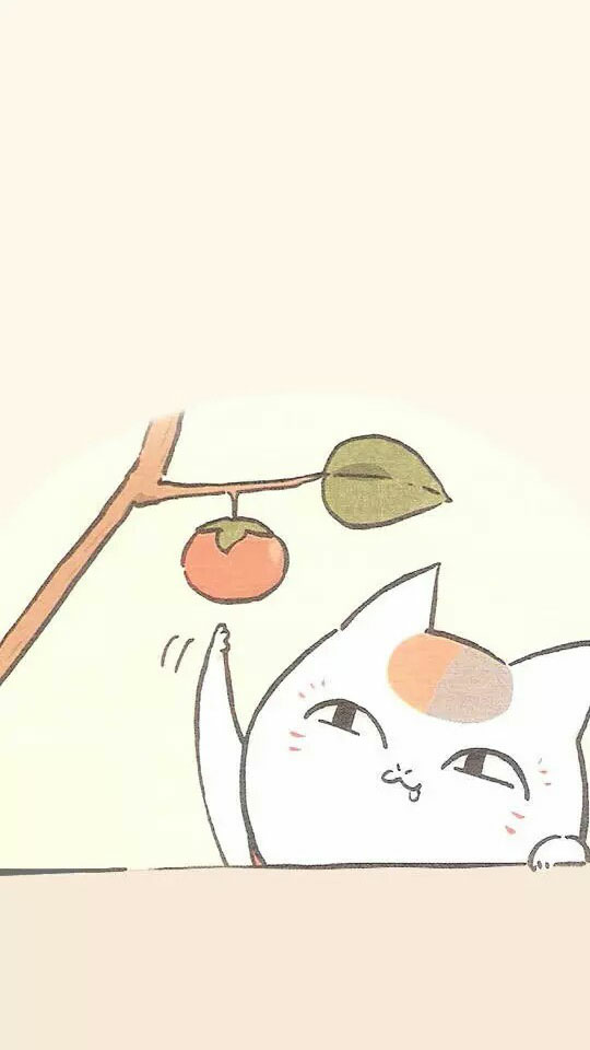 娘口三三~ 夏目友人帐 萌萌哒 斑 猫咪 肥猫 手机壁纸 锁屏 背景 动漫