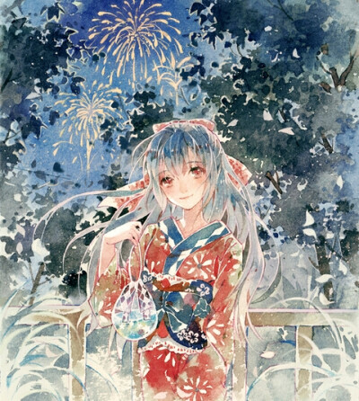 水彩头像高清