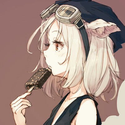狼耳朵 少女 动漫头像 女生头像
