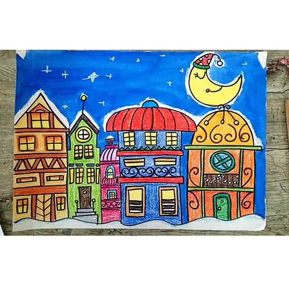 儿童画 插画 简笔画 涂鸦 卡通画 壁纸 素材 蜡笔画 水彩笔 装饰画