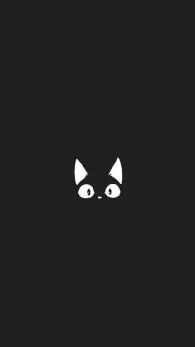 韩版 猫咪 喵星人 黑白 壁纸 可爱 搞怪 锁屏
