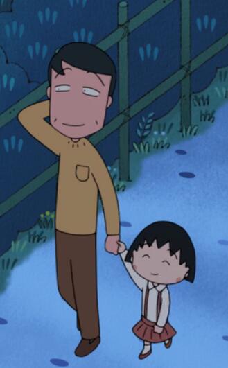 樱桃小丸子手机壁纸,这对父女